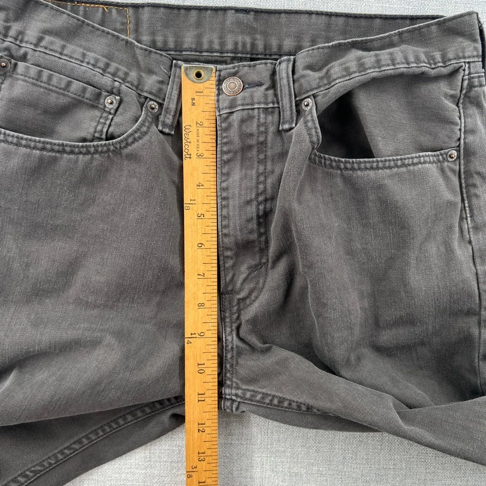 Levis 505 Regular Fit Jeans Mens 34x31 Faded‎ Black Charcoal Straight Leg Denim